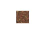 The Wallpaper Company 56 Sq.Ft. Red Earth Tone Ivy And Brick Wallpaper