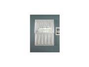 Chf Crochet Tailored Tier Curtain Panel Set Of 2 White 58X24