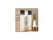 Belle Maison Melrose Interchangeable Panel With Embroidered Band Curtain 54 X84`