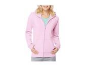 Hanes Women s Essential Fleece Full Zip Hoodie Jacket Large Paleo Pink