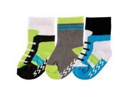 Luvable Friends Newborn Baby Boys Non Skid Shoes Socks 3 Pack 12 24 Months
