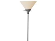 Home Design 100 Watt Floor Lamp with White Plastic Shade