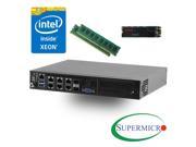 Supermicro SYS E300 8D Intel Xeon D 1518 Dual 10GB LAN Server w 8GB RDIMM 256GB M.2 SSD Configured and Assembled by MITXPC