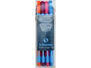 4 Schneider Slider Edge Triangular Barrel Viscoglide Ballpoint Pens XB Bright Colors