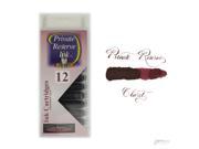 Pack 12 Private Reserve Fountain Pen Ink Cartridges Claret
