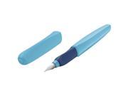 Pelikan Twist Fountain Pen Fresh Ocean Lt Blue Blue Medium Nib