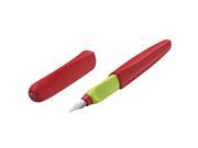 Pelikan Twist Fountain Pen Apple Candy Red Lt Green Medium Nib