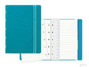 Filofax Refillable Pocket Size 3.5 x 5.5 Ruled Notebook Aqua