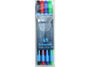 4 Schneider Slider Edge Triangular Barrel Viscoglide Ballpoint Pens XB Basic Colors