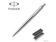 Parker Jotter 2016 Ballpoint Pen Premium Stainless Steel Diagonal Chrome Trim