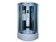 Steam Spa Sauna Shower Enclosure Hydro Massage Jets 1 Year Warranty 8002 A Computer control panel touching technology Modern Bathroom Overhead rainfall