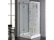 Luxury Kokss 09009 Shower enclosure 36? x 36? Hand shower overhead rain 6 body massage jets. Modern shower enclosure with futuristic look Computer control pan