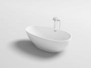 Kokss Sangro 71 Freestanding Modern Seamless Soaking Acrylic Bathtub
