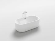 Kokss Piave 67 Acrylic Modern Seamless Bathroom Soaking Overflow SPA Bath tub