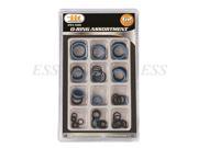 IIT 62 Piece O Ring Set Heavy duty material resists oils and petroleums. For use in plumbing hydraulics air and gas connections. 62 O Rings in the 12 most use