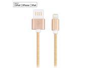 LENTION 1M Double Sided Lightning to USB Cable Sync Charger Data Cable for Apple iPhone iPod iPad Gold