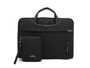 CoolBell 15.6 Inch Computer Shoulder Bag Multi Function Messenger Bag Briefcase Laptop Sleeve Case for Notebook Macbook Black