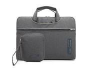 CoolBell 13.3 Inch Lightweight Business Shoulder Bag Computer Messenger Bag Briefcase Handbag Tote for Men Women Gray