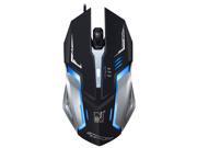 Chasing light leopard wired USB dazzle color backlit gaming mouse metal 4d aggravated luminous mouse