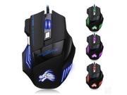 Colorful LED gaming mouse USB backlit optical USB mouse 5500 DPI 6 Buttons