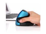 Portable power saving mouse 2.4G wireless rechargeable vertical health mouse 2400dpi 5Key