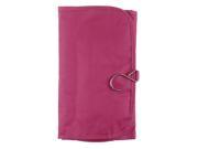 THZY Canvas Travel Toiletry Hanging Bag Folding Organizer rose red