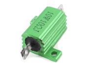 Green Aluminum Chassis Mounted Wirewound Resistors 10W 10 Ohm 5%