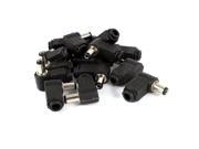 15Pcs Right Angle 5.5mmx2.1mm Male Plug to DC Power Cable Connector