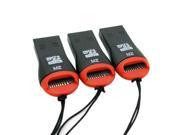 3 x USB 2.0 Micro SD Card Adapter Reader Writer SDHC MMC Micro Sd 2528c