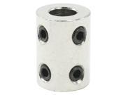 6mm x 8mm Bore Stainless Steel Robot Motor Wheel Coupling Coupler 6mm to 8mm