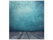2*1.5m Classic Blue Wall Wooden Floor Photography Backdrop Studio Background Prop