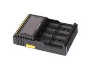 NiteCore D4 Intellicharge Charger with LCD screen display 4 slots for LiFePO4 IMR Lithium Li ion Ni MH Ni Cd 26650 22650 18650 17670 18490 17500 18350 16340 145