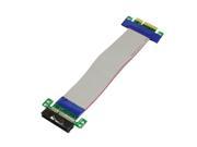 THZY PCI E 4X Slot Riser Card Extension Flexible Flex Relocate Cable