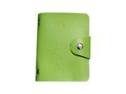 Lady Faux Leather ID Credit Card Case Holder Pocket Bag green