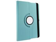THZY Luxury 360 Rotating Magnetic Smart PU Leather Case Cover For Samsung Galaxy Tab 4 10.1 T530 Wake Sleep Function Stylus Pen Foil Light Blue