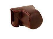 THZY for panasonic gm1 Digital camera PU Leather Case Camera Case with Shoulder Belt brown
