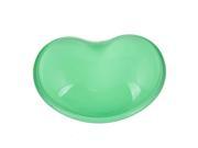 THZY Clear Green Soft Heart Shape Gel Wrist Rest Computer Laptop Mouse Pad