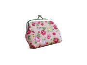 Floral Wallet Bag Keys Pouch Coin Purse pink