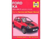 Ford Ka Service and Repair Manual Haynes Service and Repair Manuals