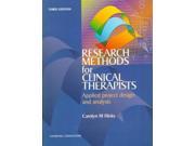 Research Methods for Clinical Therapists Applied Project Design and Analysis