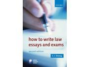 How to Write Law Essays Exams