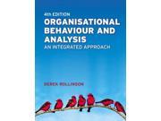 Organisational Behaviour and Analysis An Integrated Approach Paperback