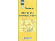 Michelin Map 243 France Bourgogne Franche Comte