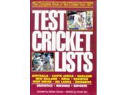 Test Cricket Lists The Complete Book of Test Cricket from 1877