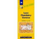 Michelin Map 74 Lyon Chambery Geneve