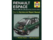 Renault Espace Service and Repair Manual 4 cyl Petrol and Diesel 85 96 C to N Haynes Service and Repair Manuals