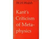 Kant s Criticism of Metaphysics