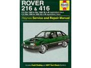 Rover 216 and 416 Service and Repair Manual Haynes Service and Repair Manuals