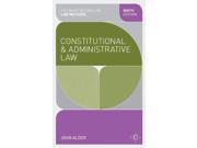 Constitutional and Administrative Law Palgrave Macmillan Law Masters