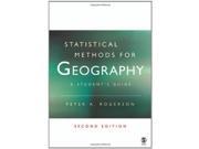 Statistical Methods for Geography A Student s Guide